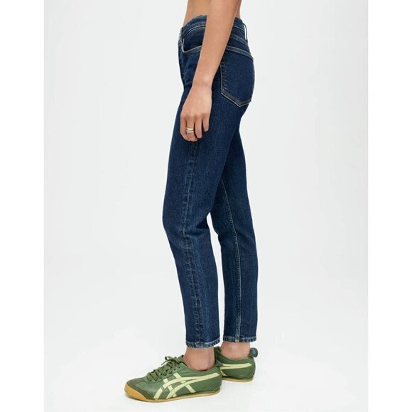 Re/Done Originals High Rise Ankle Crop Dark Womens Size 26 - Picture 14 of 14